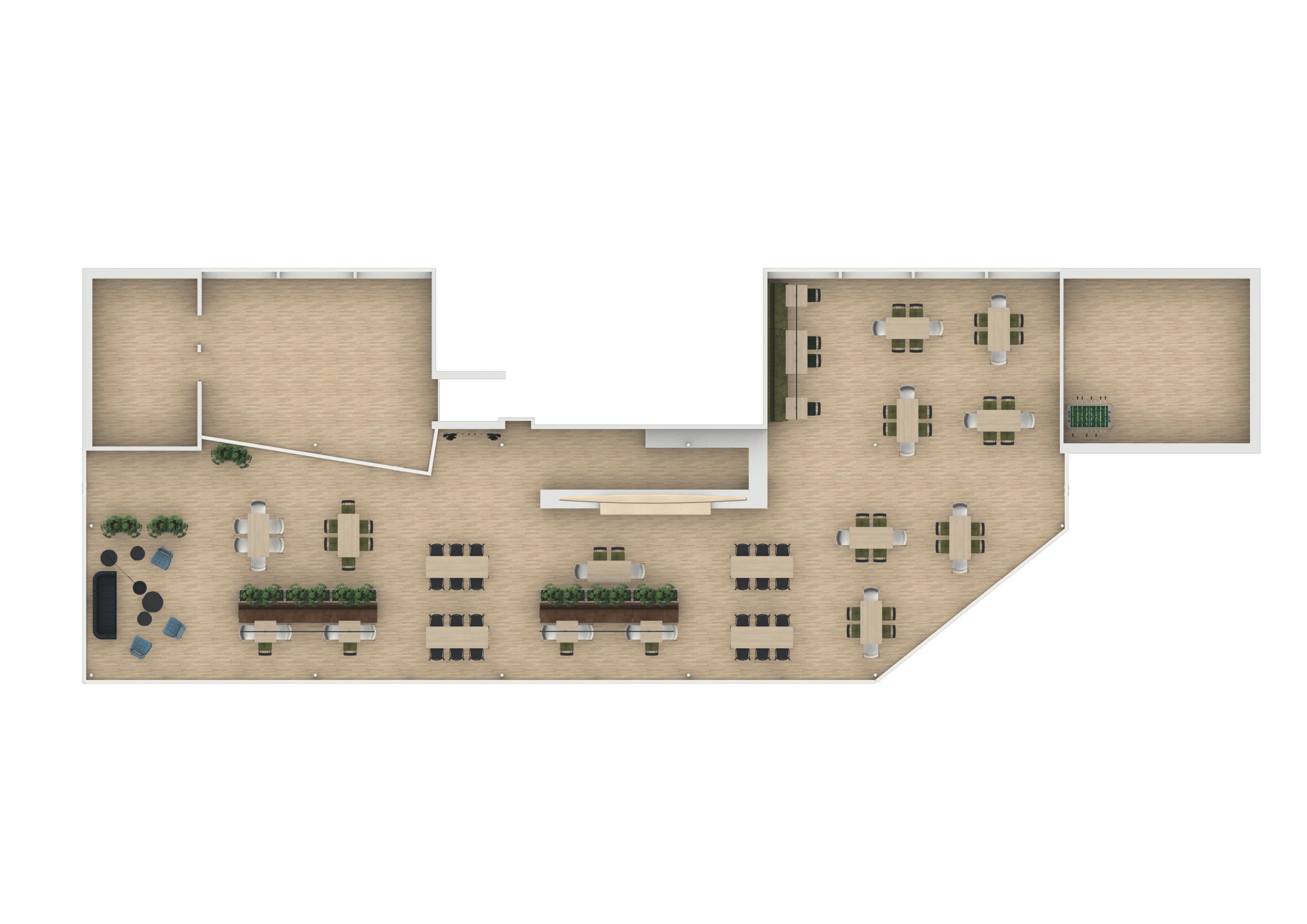 Sporterslounge WAB Willem-Alexander Baan - Plattegrond Horeca - SVDH Interieurontwerp - Interior Design