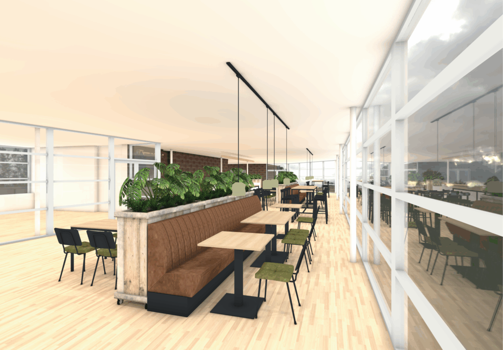 Sporterslounge WAB Willem-Alexander Baan - Ontvangst Ontmoeten Wachtruimte Horeca - SVDH Interieurontwerp - Interior Design