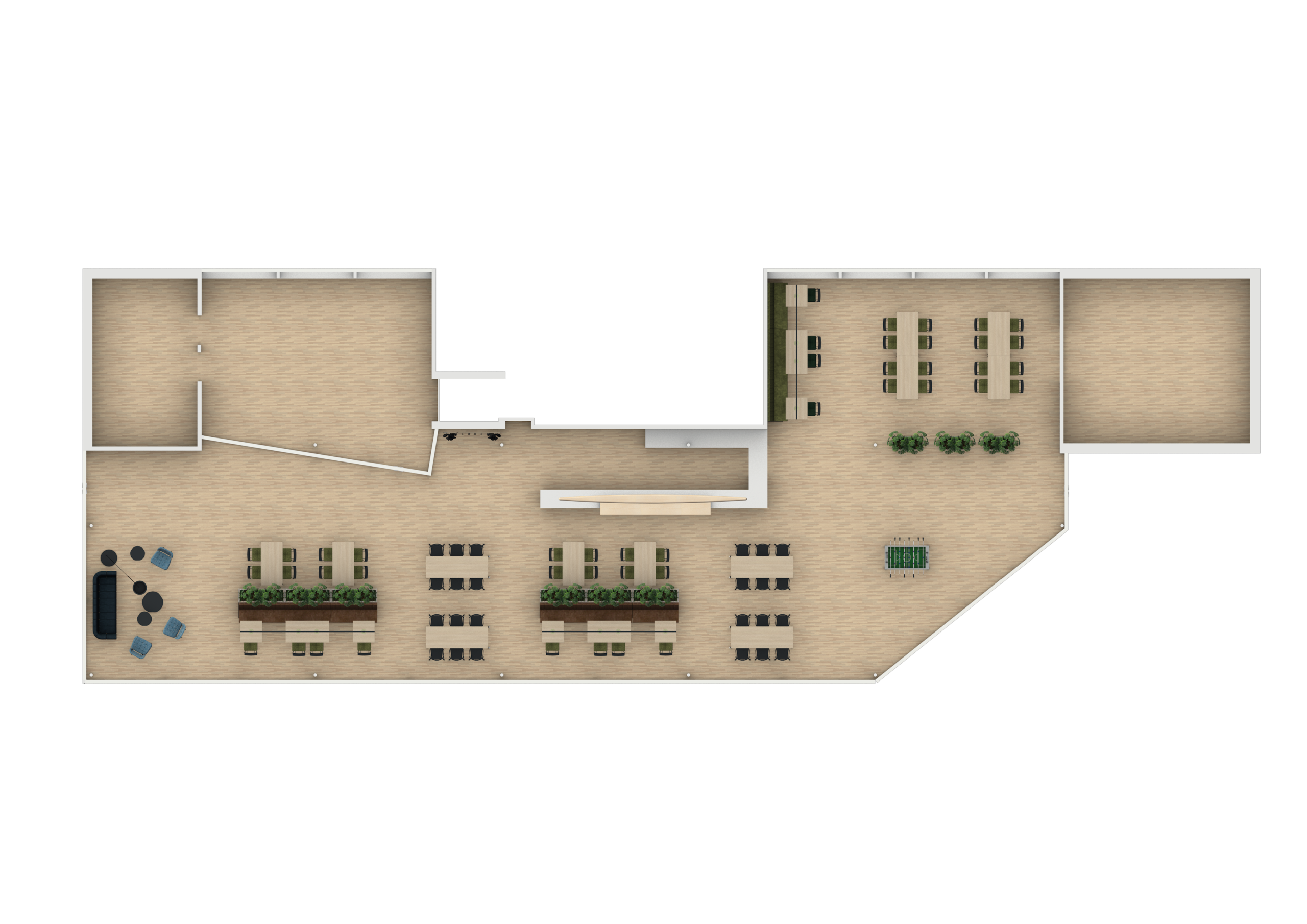 Sporterslounge WAB Willem-Alexander Baan - Plattegrond Regulier - SVDH Interieurontwerp - Interior Design
