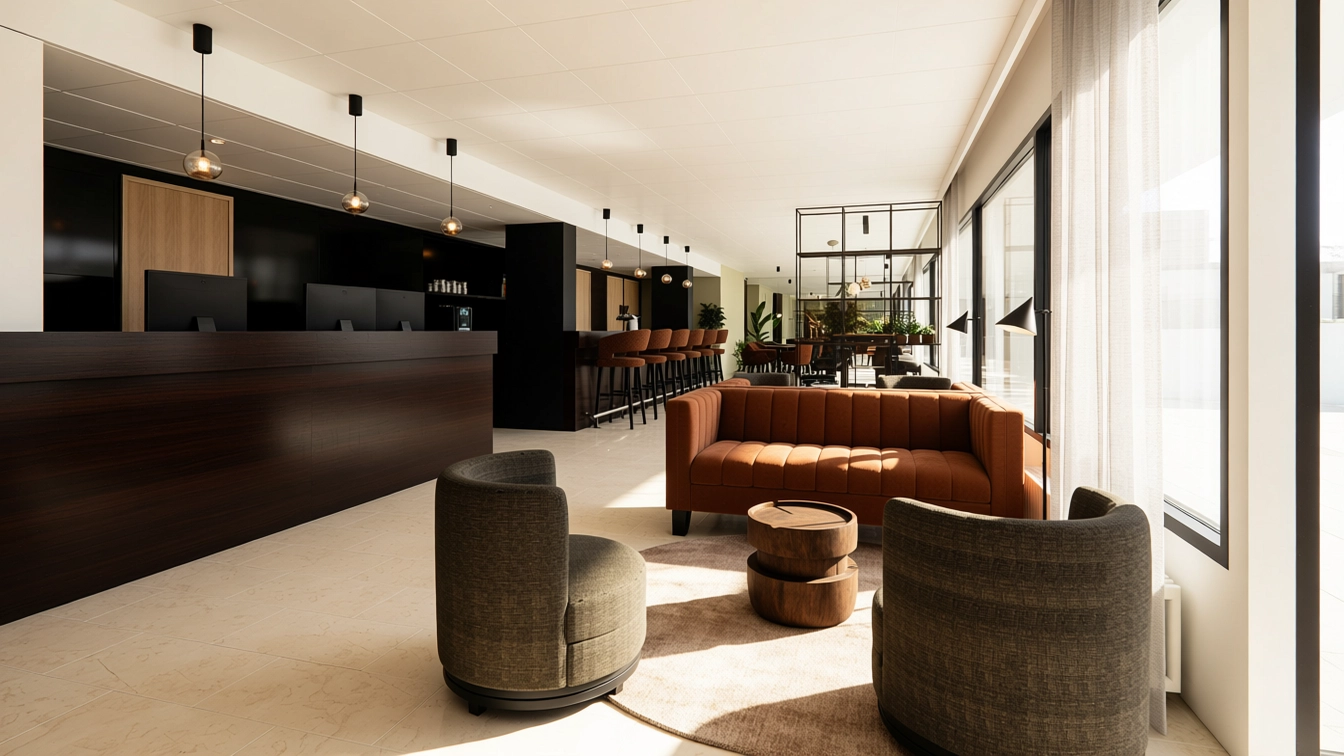 NH Hotel - Amsterdam Zuid - Lobby - Restaurant - SVDH Interieurontwerp - Projectinrichting - Kantoorontwerp