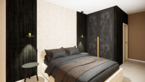 Lagune – Vastgoed Appartement Leefruimte Slaapkamer Badkamer - SVDH Interieurontwerp - Interior Design