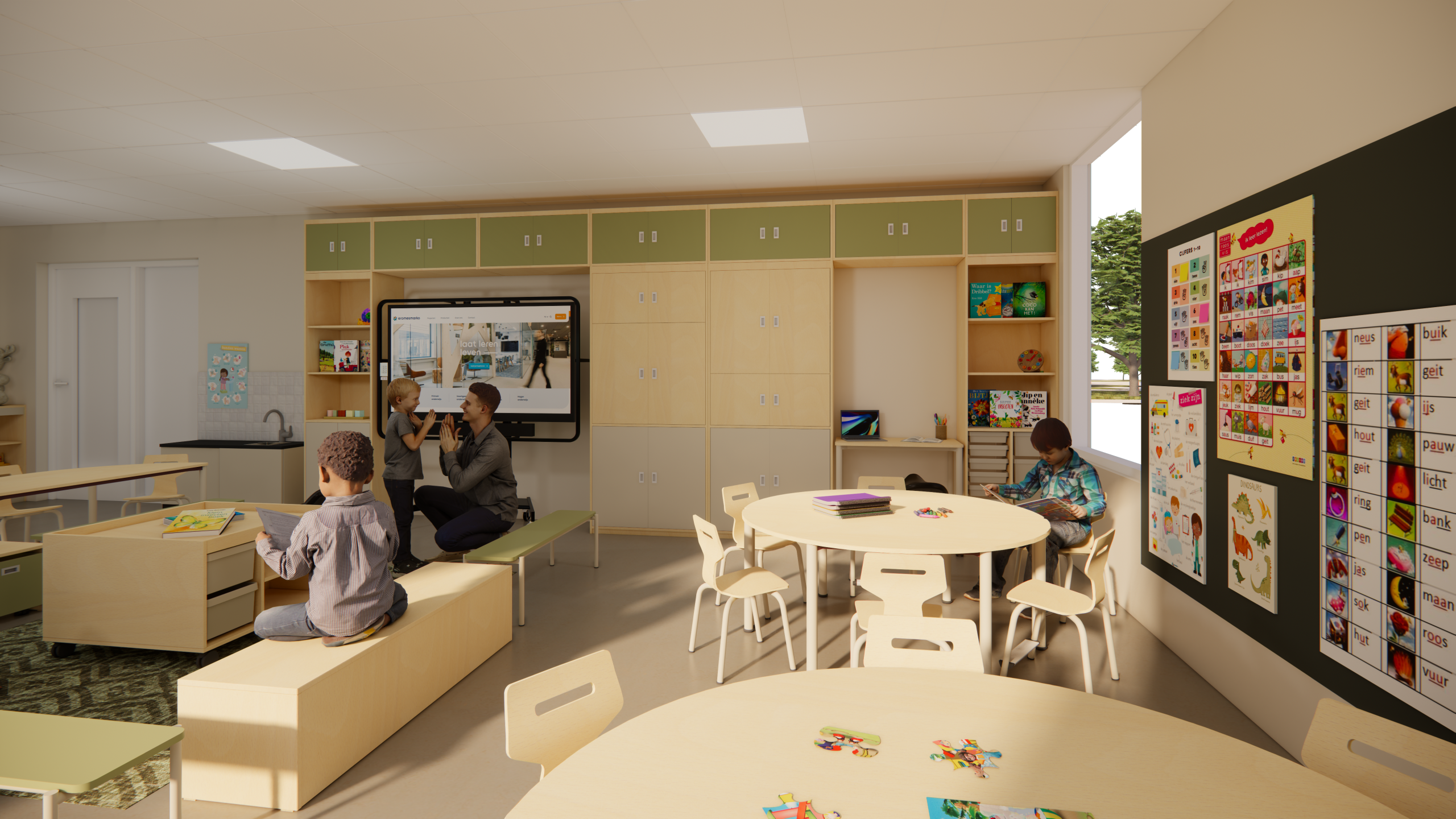 Anne Frank IJsselgraaf – Onderwijs Scholen Klaslokalen - SVDH Interieurontwerp - Interior Design