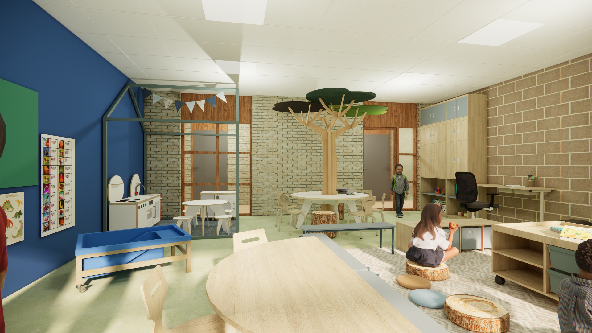 De Berensprong – klaslokalen Onderwijs Scholen leerplein - SVDH Interieurontwerp - Interior Design
